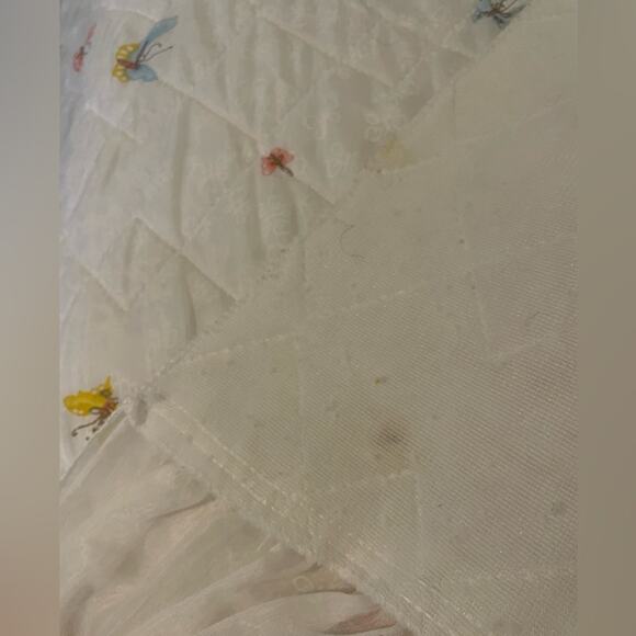 70s fairycore butterfly bedspread floral - Picture 7 of 16